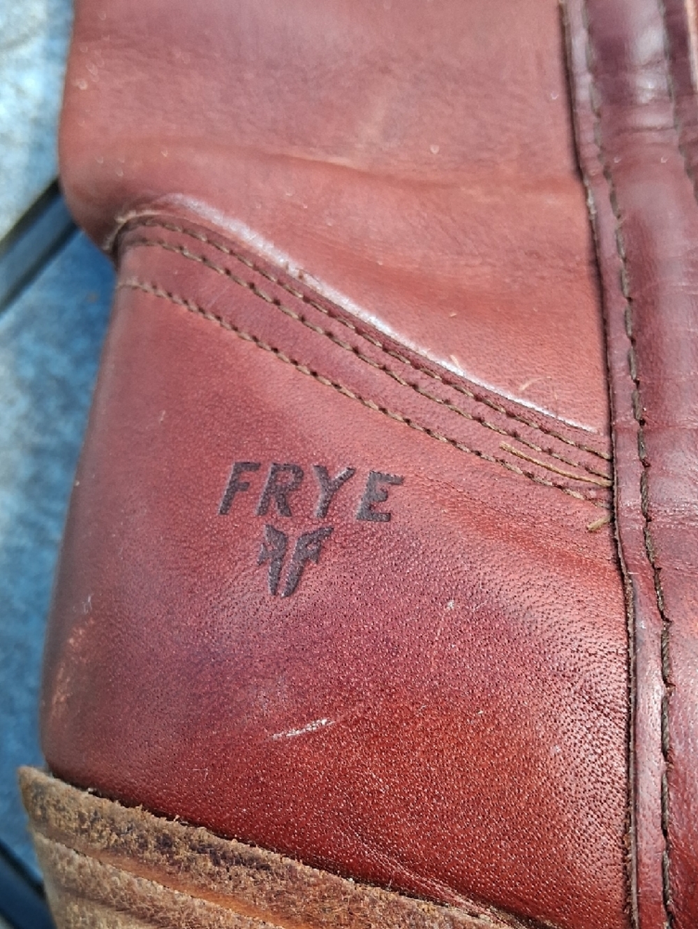 Vintage Frye Leather Heeled Boots - Picture 3 of 8
